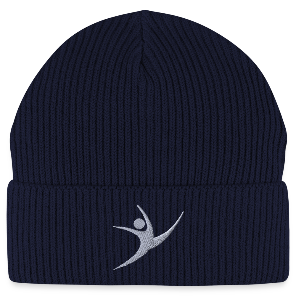 Turnfestfigur - Unisex Bio Beanie - Navy