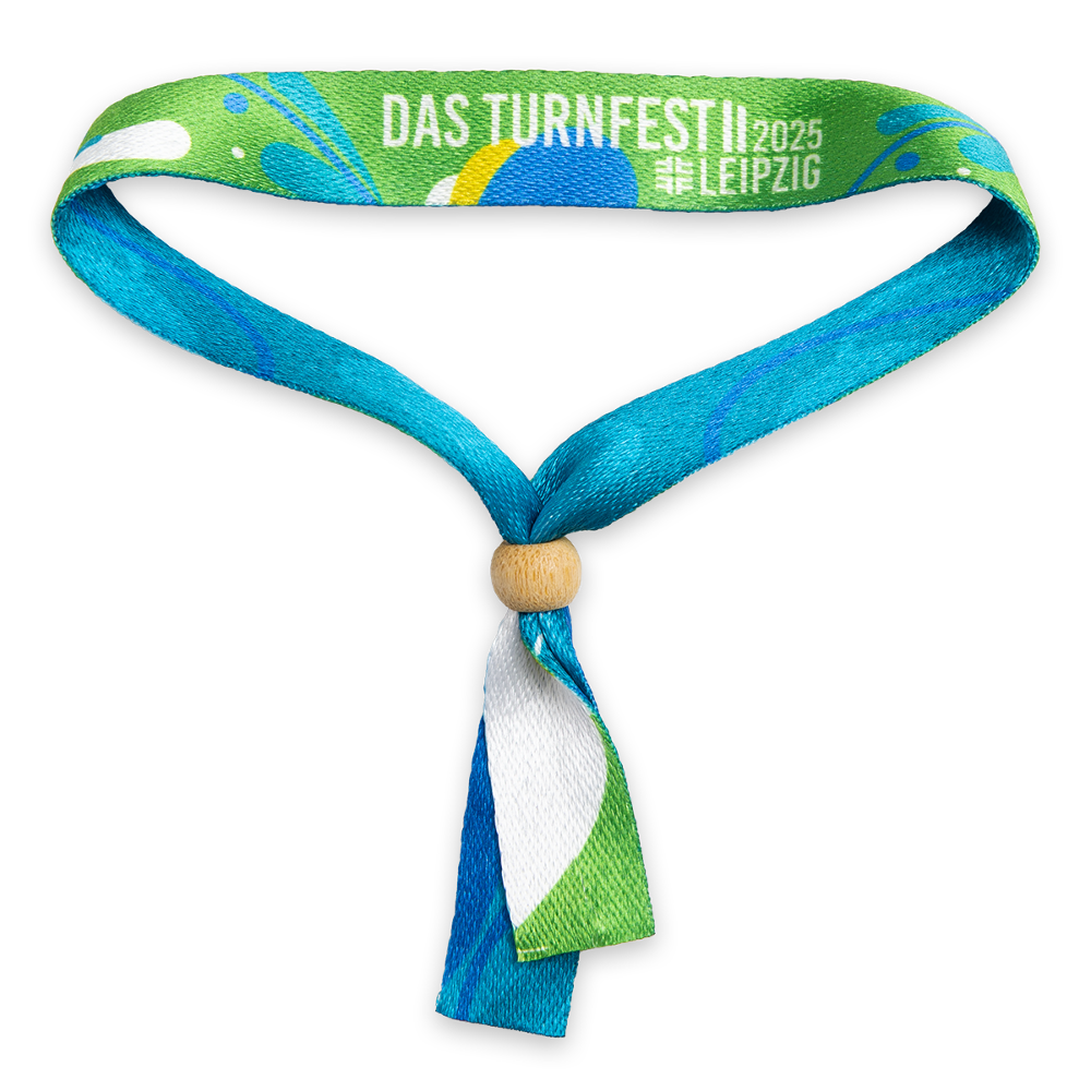 TurnfestFestivalbändchen - gemustert