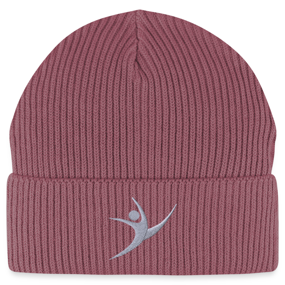 Turnfestfigur - Unisex Bio Beanie - Hibiskusrosa