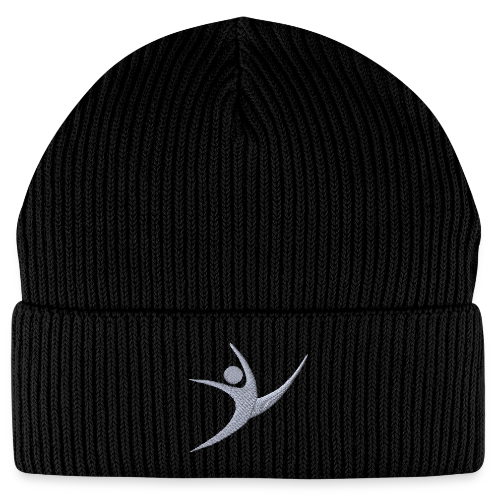 Turnfestfigur - Unisex Bio Beanie - Schwarz