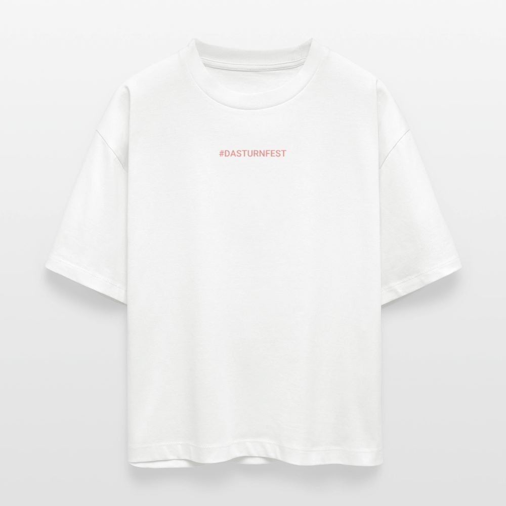 Das Turnfest 2025 (pinker Druck) - Cropped T-Shirt - Weiß