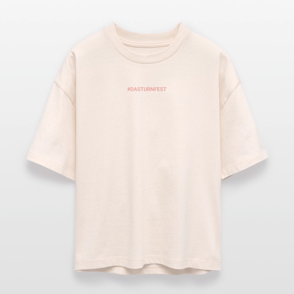 Das Turnfest 2025 (pinker Druck) - Cropped T-Shirt - Weißgrau