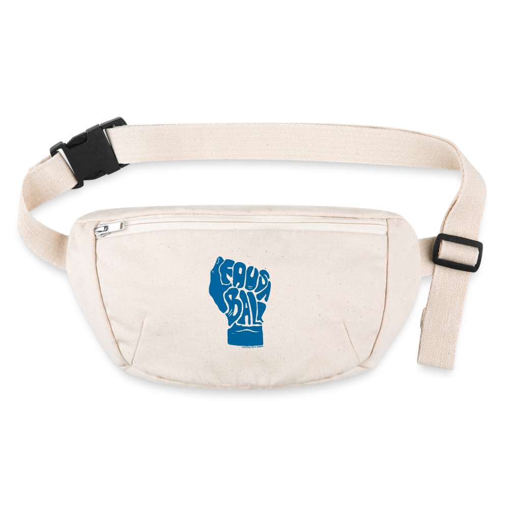 Faustball - recycelte Gürteltasche - Naturweiß