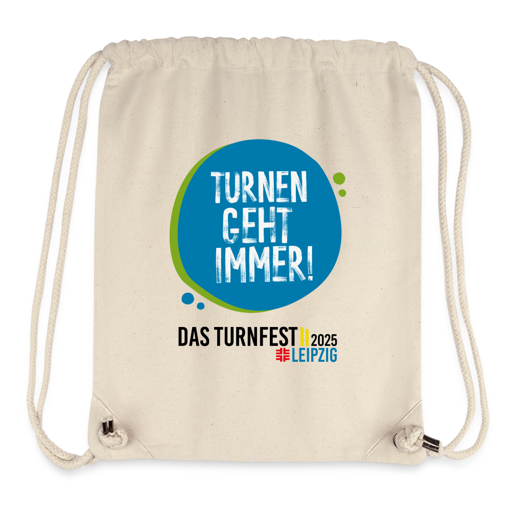 Turnen geht immer! - Turnbeutel - Naturweiß