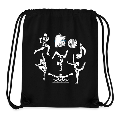 TGM/TGW - recycelter Gym Bag - Schwarz