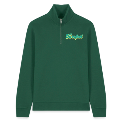 Turnfest-Medaille - Unisex Zip Sweatshirt - Flaschengrün
