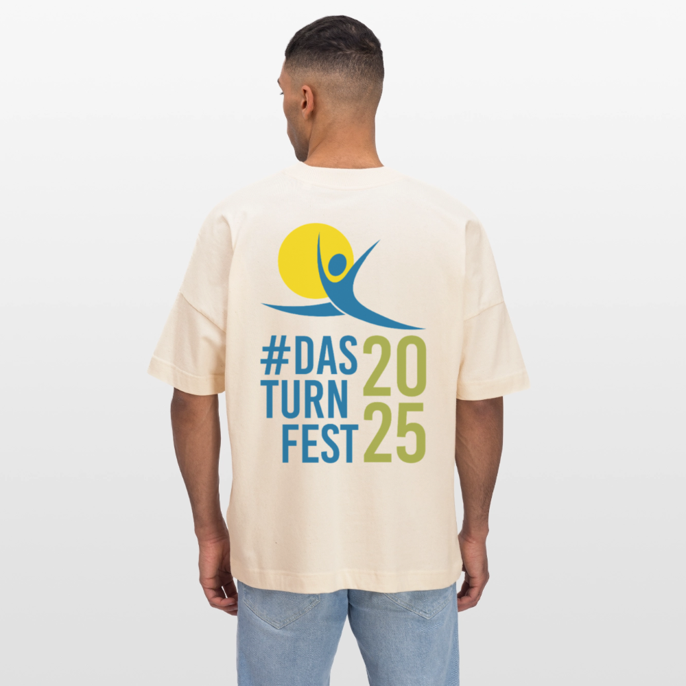 Das Turnfest 2025 - Oversized T-Shirt - Weißgrau