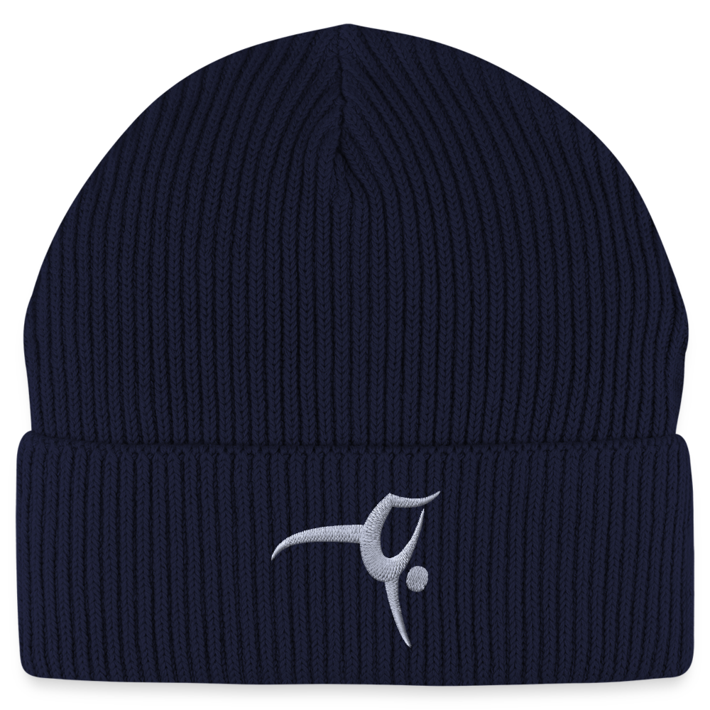 Turnfestfigur - Unisex Bio Beanie - Navy