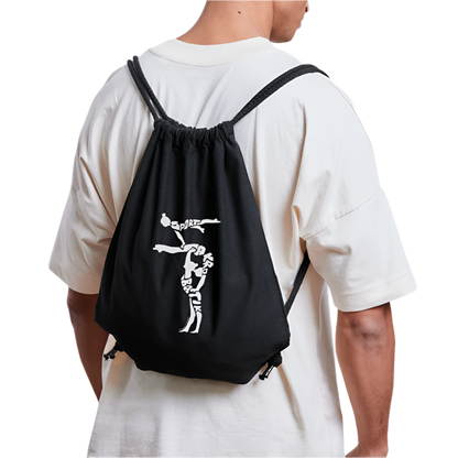 Sportakrobatik - recycelter Gym Bag - Schwarz