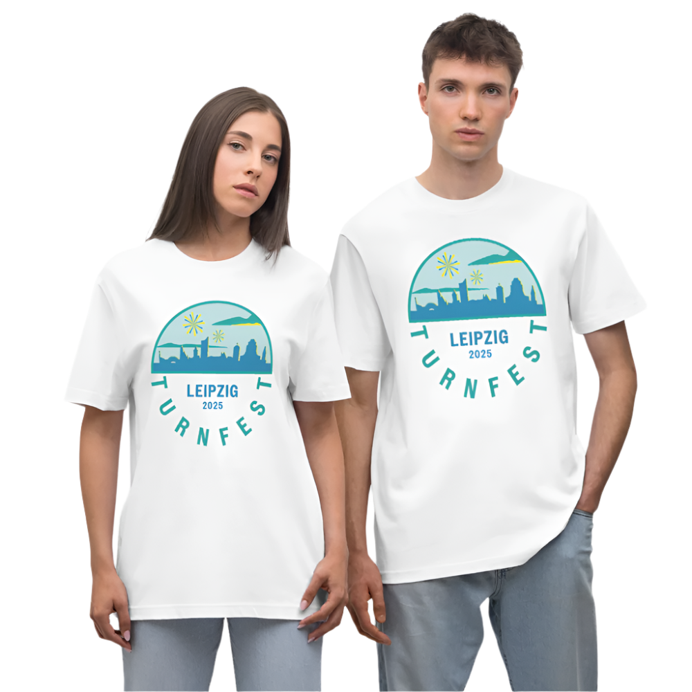 Das Turnfest 2025 -  Unisex T-Shirt - Weiß