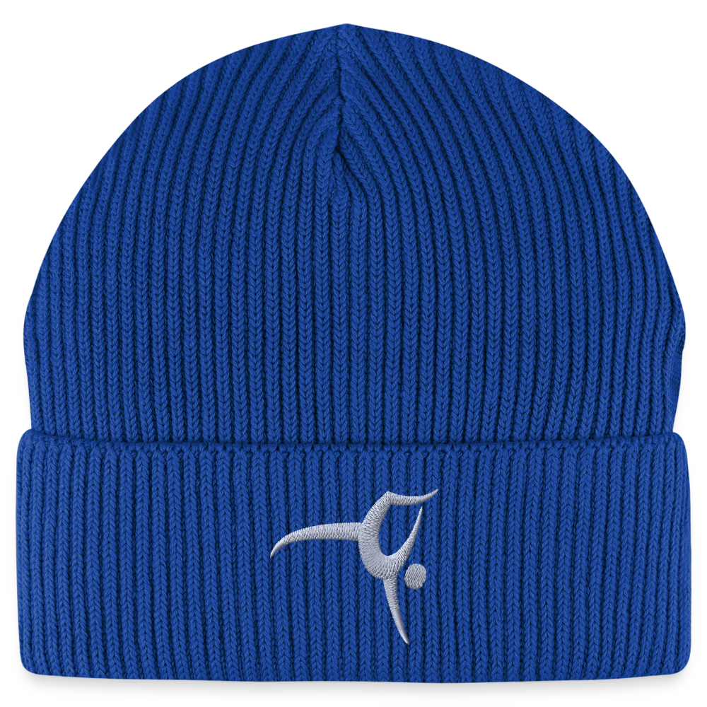 Turnfestfigur - Unisex Bio Beanie - Dunkelblau