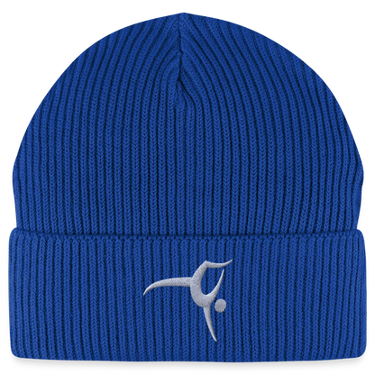 Turnfestfigur - Unisex Bio Beanie - Dunkelblau