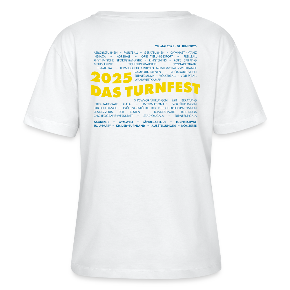 Line-Up T-Shirt - Rundhals Frauen Bio-T-Shirt - Weiß