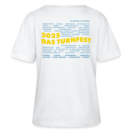 Line-Up T-Shirt - Rundhals Frauen Bio-T-Shirt - Weiß