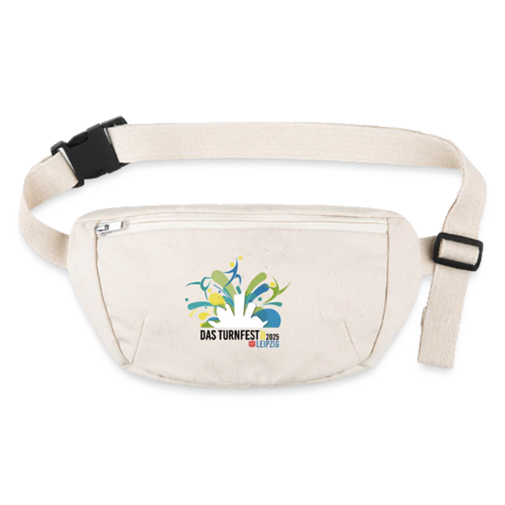 Das Turnfest 2025 - recycelte Gürteltasche beige - Naturweiß