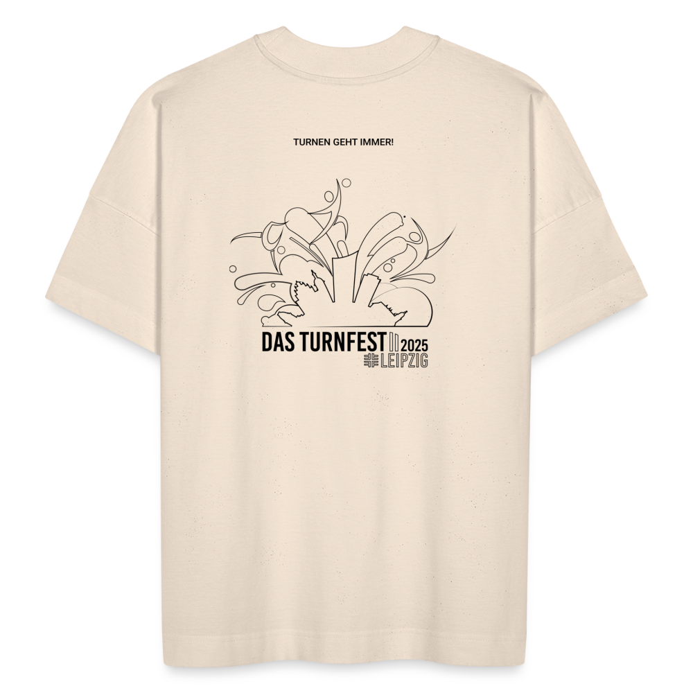 Das Turnfest 2025 - Unisex Oversize Organic T-Shirt - Naturweiß