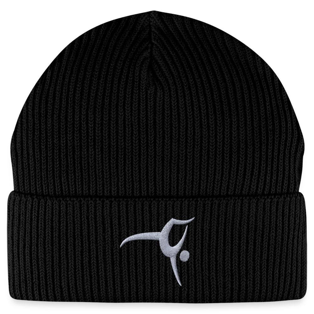 Turnfestfigur - Unisex Bio Beanie - Schwarz