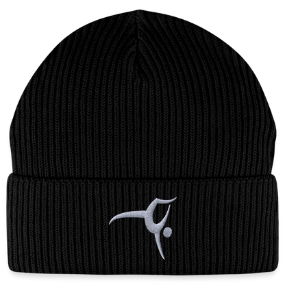 Turnfestfigur - Unisex Bio Beanie - Schwarz