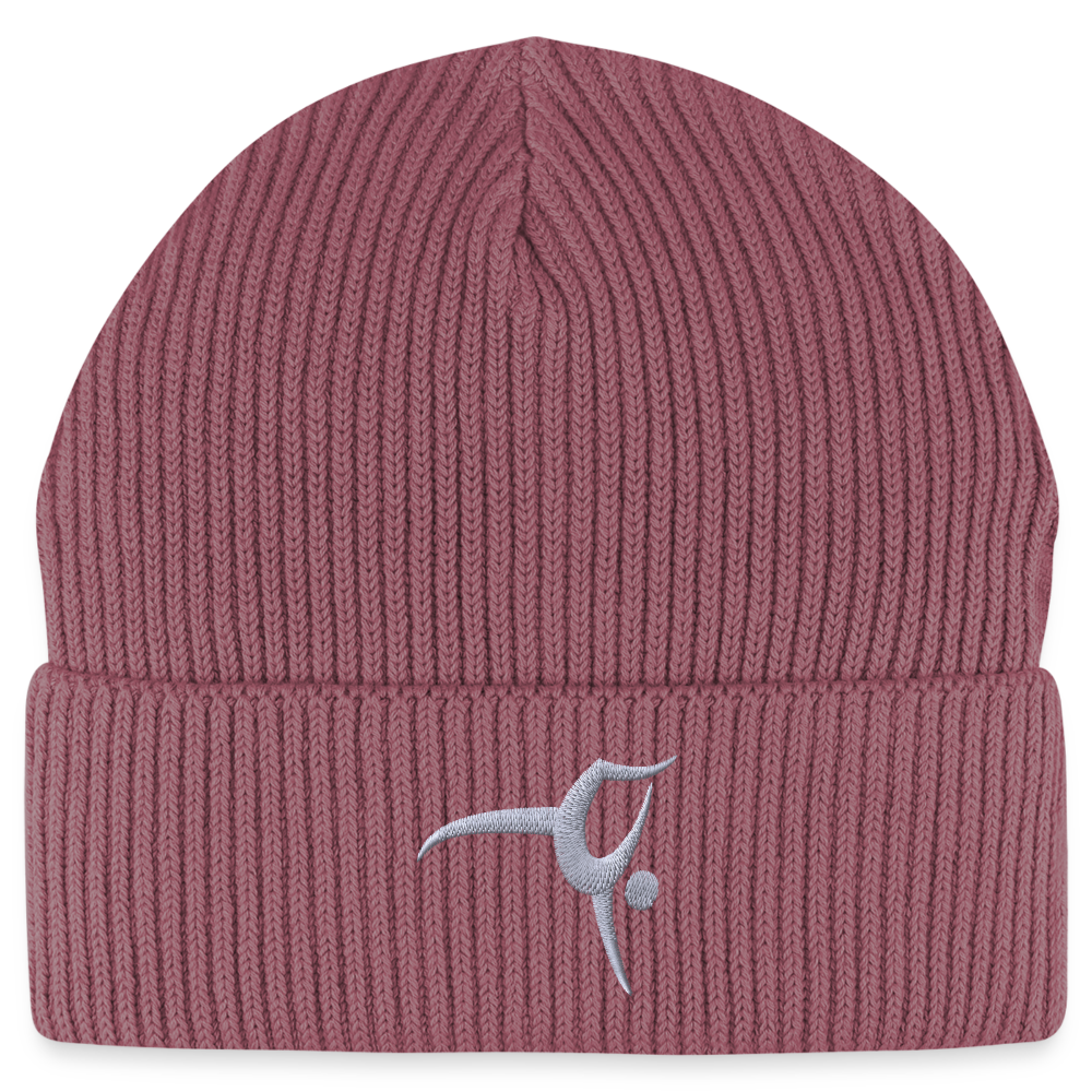 Turnfestfigur - Unisex Bio Beanie - Hibiskusrosa