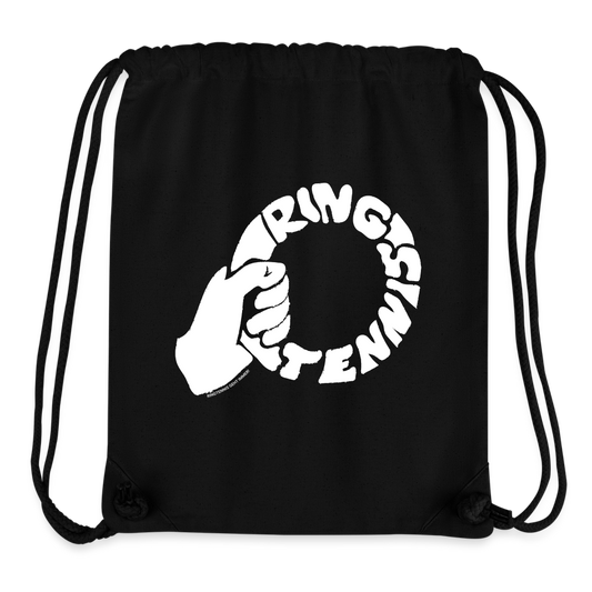 Ringtennis - recycelter Gym Bag - Schwarz