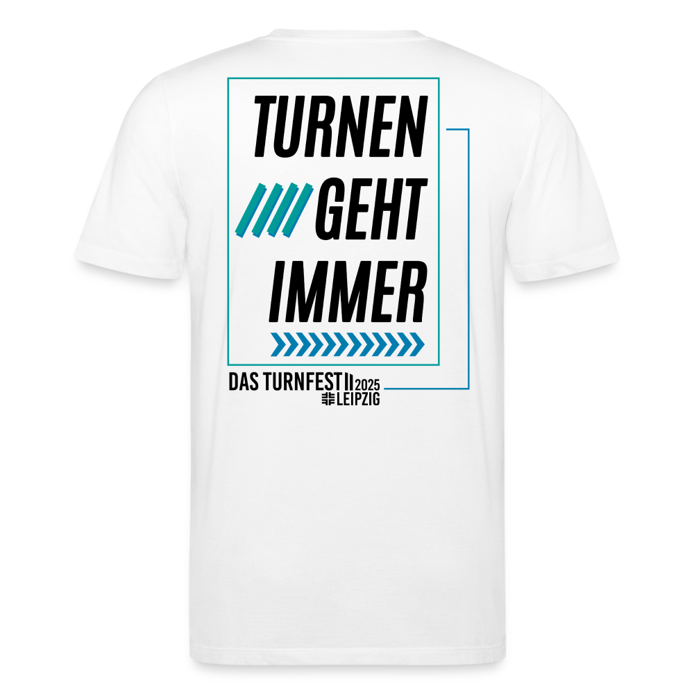 Turnen geht immer - Bio-T-Shirt - Weiß