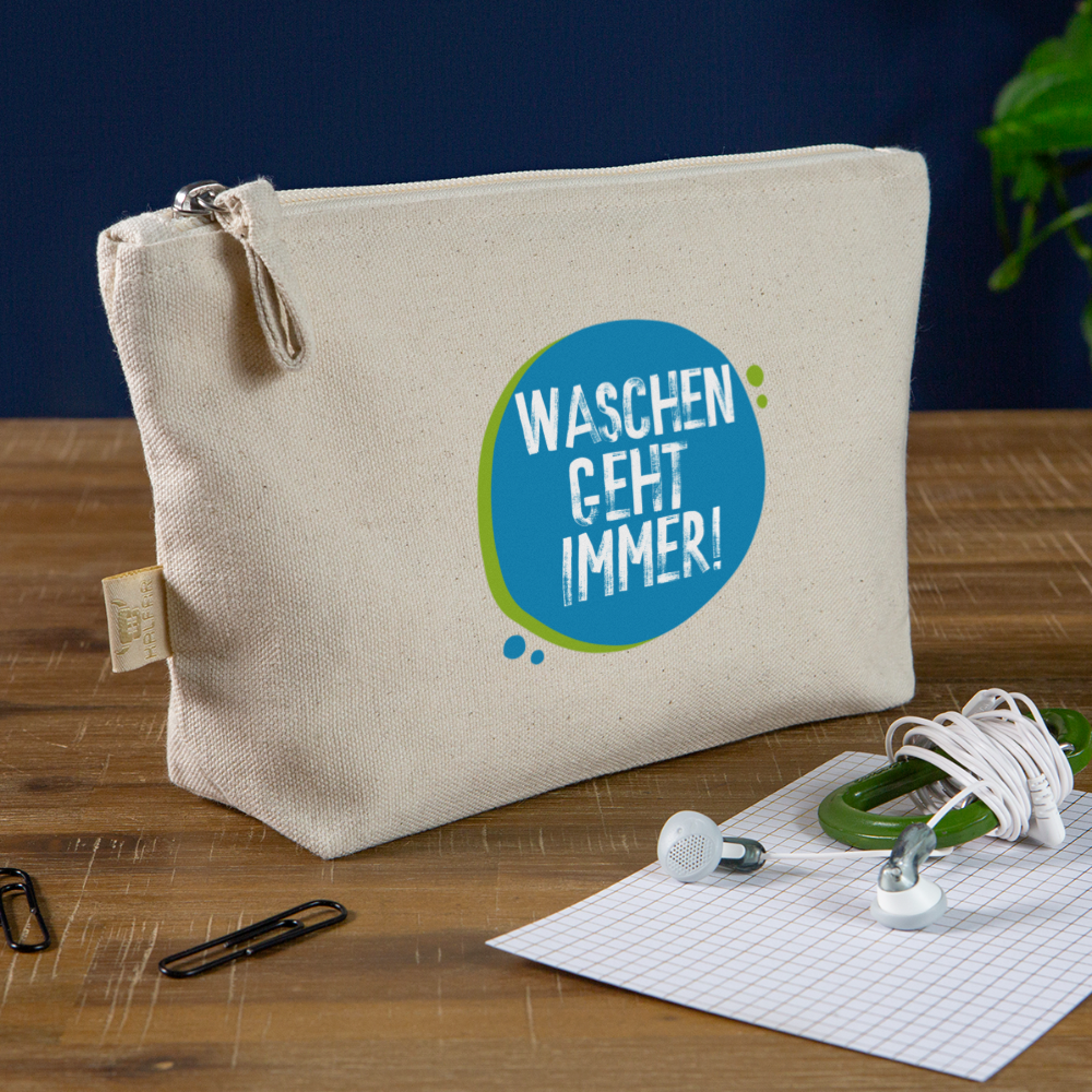 Waschen geht immer! - Täschchen - Natur