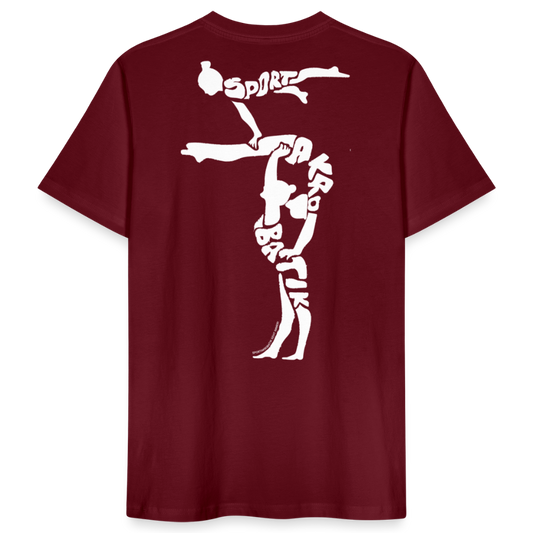 Sportakrobatik farbig - Unisex T-Shirt - Burgunderrot