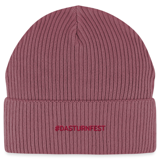 #DASTURNFEST Beanie - Unisex Bio - Hibiskusrosa