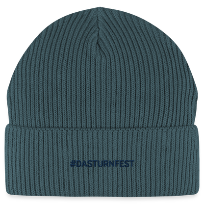 #DASTURNFEST - Unisex Bio Beanie - Dunkles Petrol