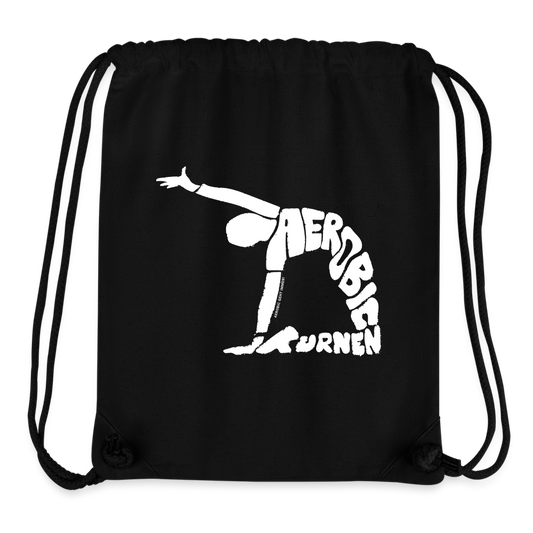 Aerobic - recycelter Gym Bag - Schwarz