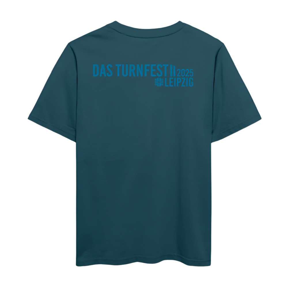 Das Turnfest 2025 -  Unisex T-Shirt - Dunkles Petrol