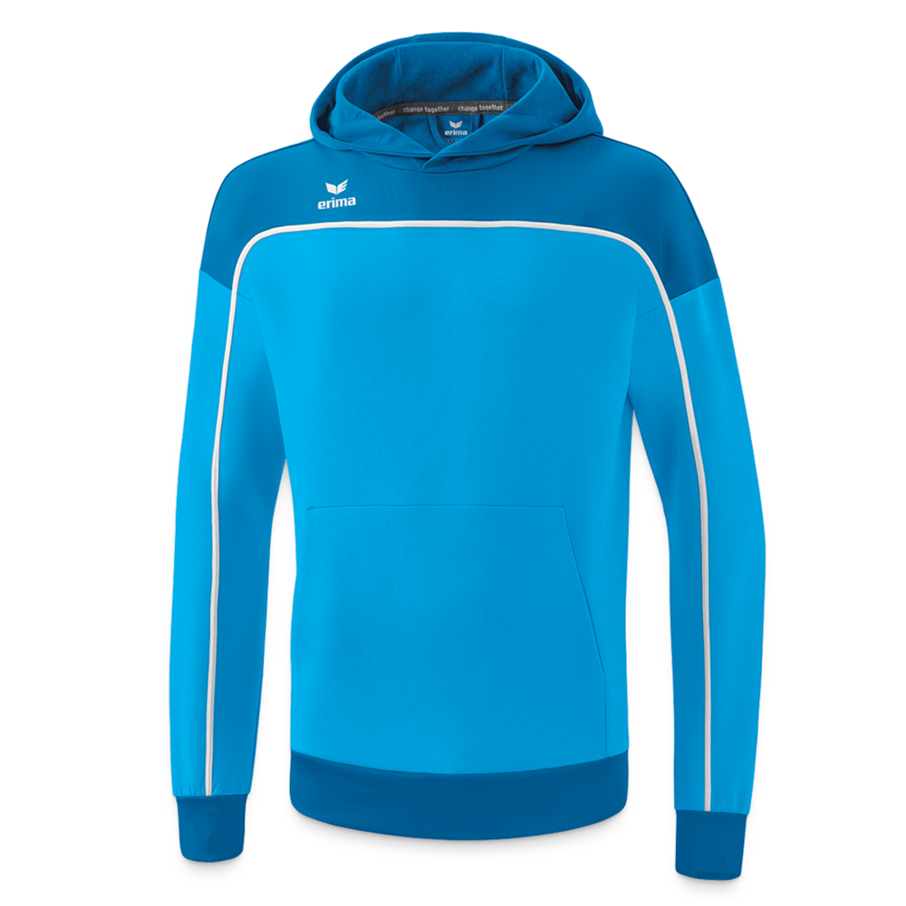 ERIMA Hoodie Herren - Turnfest Edition - Curacaoblau/Azurblau/Weiß