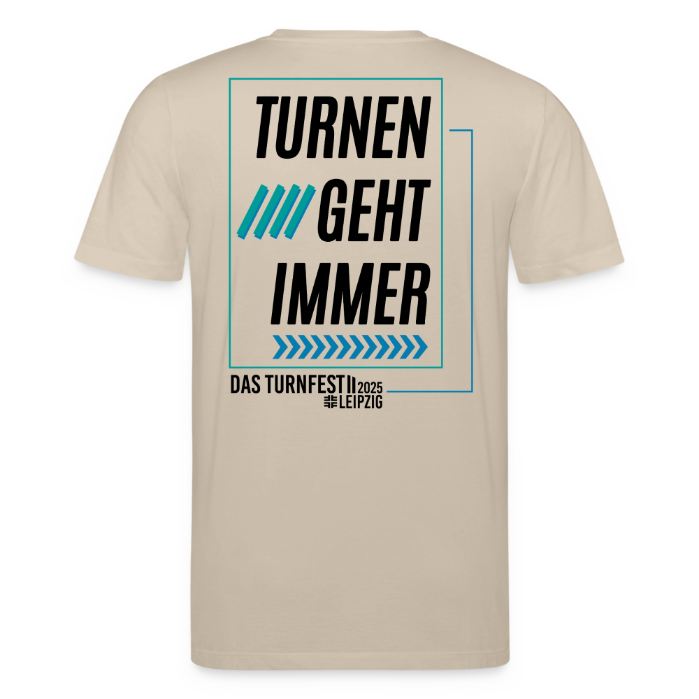 Turnen geht immer - Bio-T-Shirt - Beige