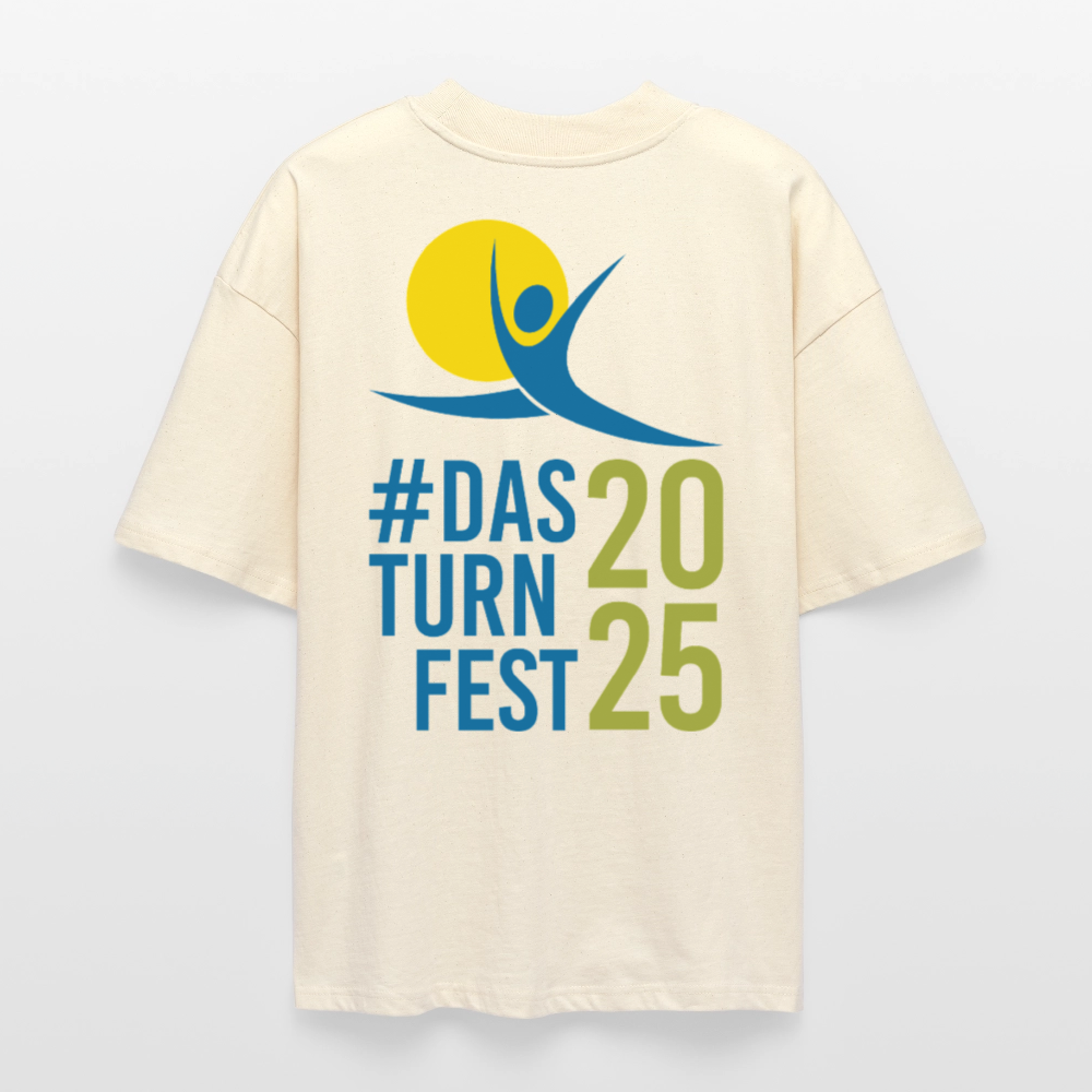 Das Turnfest 2025 - Oversized T-Shirt - Weißgrau