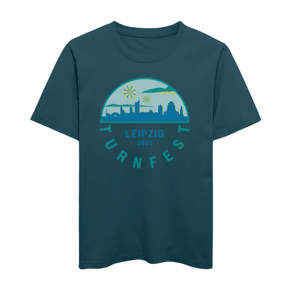 Das Turnfest 2025 -  Unisex T-Shirt - Dunkles Petrol
