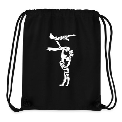 Sportakrobatik - recycelter Gym Bag - Schwarz