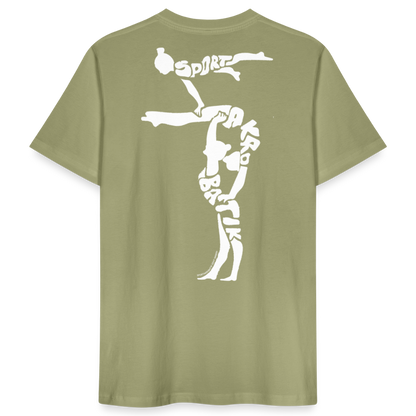 Sportakrobatik farbig - Unisex T-Shirt - Nebelgrün