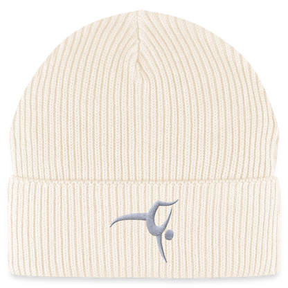 Turnfestfigur - Unisex Bio Beanie - Naturweiß