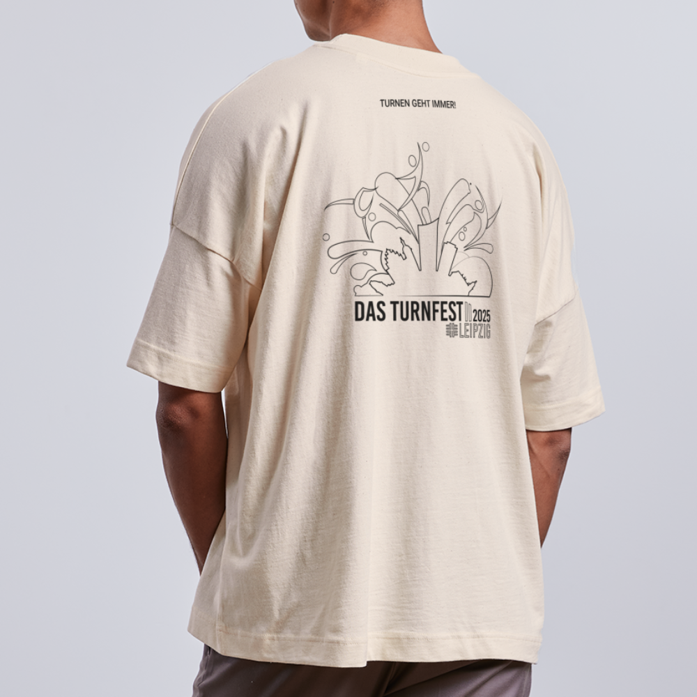 Das Turnfest 2025 - Unisex Oversize Organic T-Shirt - Naturweiß