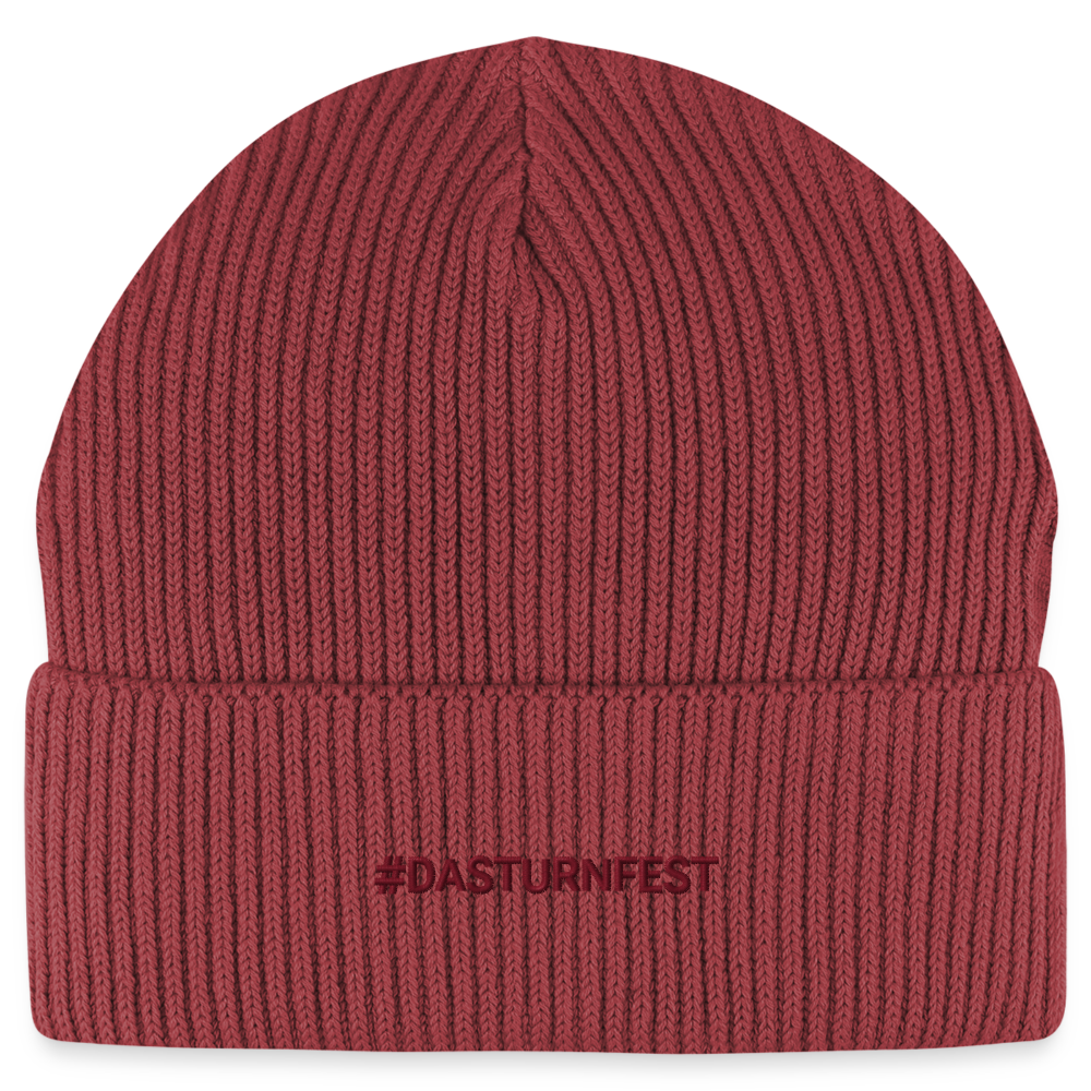 #DASTURNFEST Beanie - Unisex Bio - Erdrot