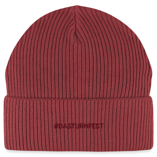 #DASTURNFEST Beanie - Unisex Bio - Erdrot