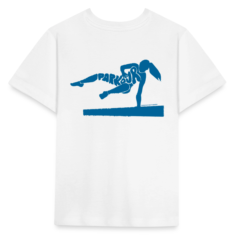 Parkour - Kinder T-Shirt - Weiß