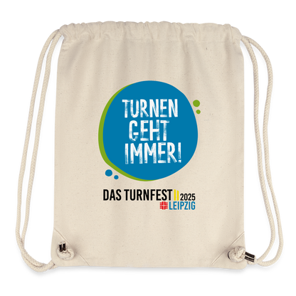 Turnen geht immer! - Turnbeutel - Naturweiß