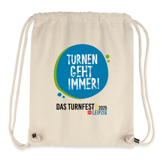 Turnen geht immer! - Turnbeutel - Naturweiß