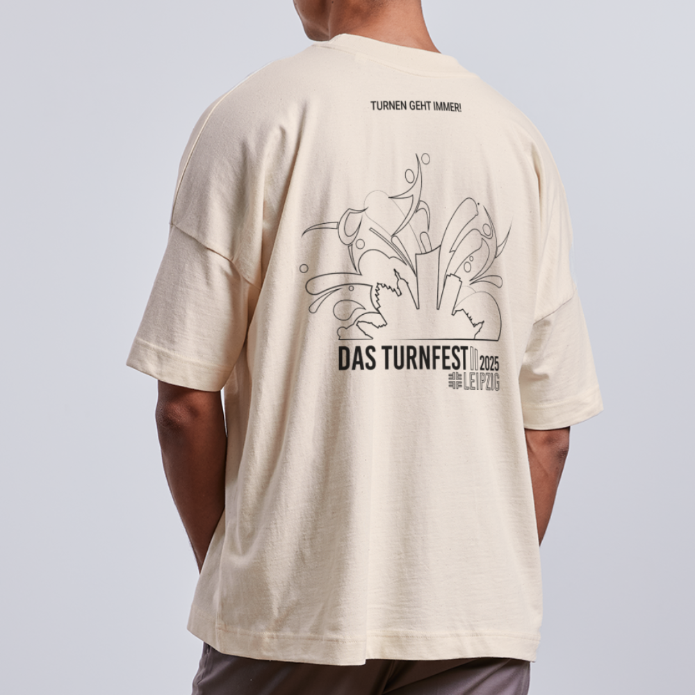 Das Turnfest 2025 - Unisex Oversize Organic T-Shirt - Naturweiß